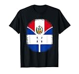 Peru Honduras Flag Peruvian Honduran Zipper T-Shirt
