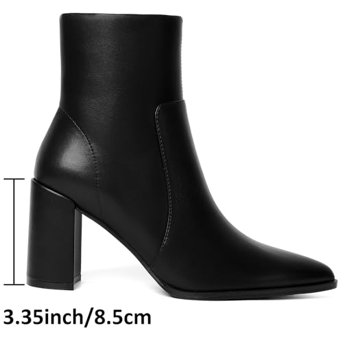 Image of Susanny Sexy High Heels for Women Boots Round Toe Platform Booties Lace Up Suede Side Zipper Ankle Bootie