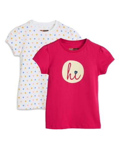 Image of Amazon Brand - Symbol Girls 100% Cotton Graphic Printed Half Sleeves Regular fit T-Shirt