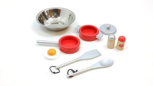 Unbekannt Combi-Spielküche / Kinder-Küche / Spielküche rot mit Zubehör aus Holz / Gewicht: ca. 6,9 kg / Maße: 54 x 83,5… – Bild 4