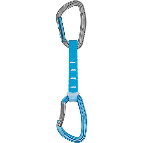 Petzl DJINN AXESS Quickdraw - Durable, Lightweight Quickdraw for Sport, Trad, and Aid Climbing - Blue - 12 cm