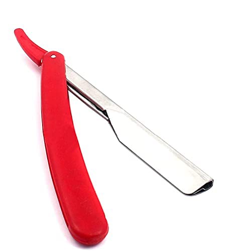 Laja Imports Straight Barber Razor Classic Shave Red Handle, B-765 for Educational Use