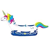 WOW Sports Wow World of Watersports Unicorn 1 or 2 Person Inflatable Towable Tube for Boating, 20-1020