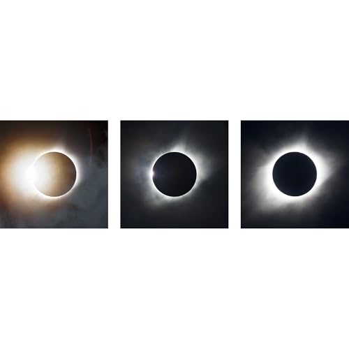 2017 Eclipse Panorama Photo Print Set, Total Eclipse Photography, Great American Eclipse Wall Art, Astrophotography Home Decor