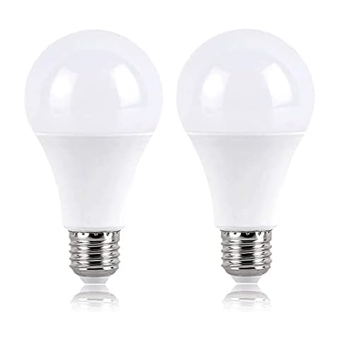 2er Pack 20W E27 LED Screw Light Bulbs, Equivalent 150W-180W Incandescent, Warm White 3000K 2200LM A21 Screw ES Light Bulb, Non-dimmable, 270 ° Energy Saving Lamp for Shop, Garage, Warehouse, Garden Cover