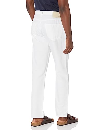 AG Adriano Goldschmied Men's Everett Slim Straight, White, 38W x 34L2