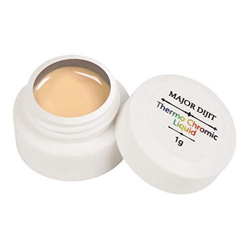 Besokuse New Nail Polish，AuroraNeon Temperature Change Liquid Thermochromic Liquid Mood Crystal Colorful Gradient Color Liquid