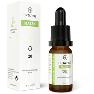 OPTARISE® Classic Öl 20 | EU zertifizierter und biologischer Anbau | laborgeprüfte Qualität | vegan | angenehmer Geschmack | 10ml Inhalt - 250 Tropfen Cover