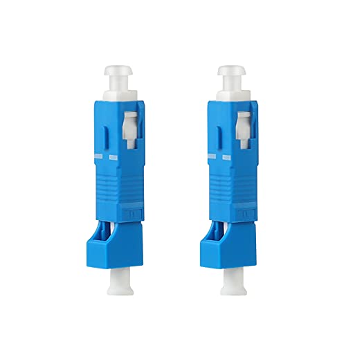 2 Pcs SC to LC Adapter - Single Mode 9/125um SC/UPC Male to LC/UPC Female Hybrid Optical Fiber Adapter Connector - Tool for Visual Fault Locator, Power Meter, Digital Communication