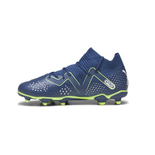 PUMA Kids Boys Future Match Soccer Cleats Cleated, Firm Ground - Blue - Size 2 M3