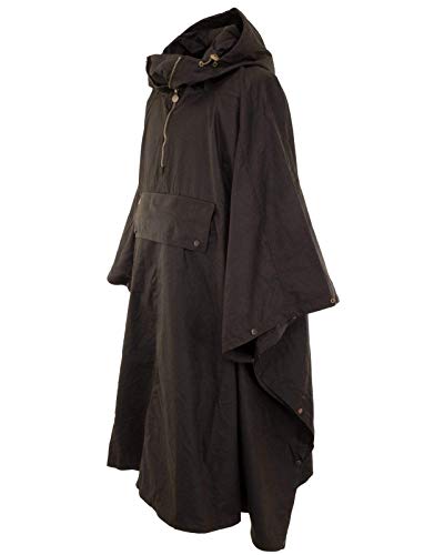 Outback Trading Men 2101 Waterproof Breathable Packable Cotton Oilskin Poncho, One Size4