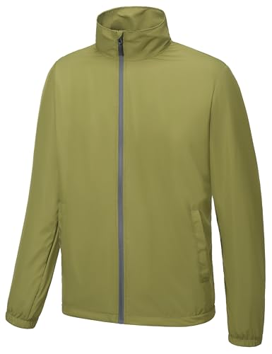 Image of Little Donkey Andy Men's Lightweight Breathable Windbreaker Golf Jacket UPF50+ Windproof Outdoor Running Coat