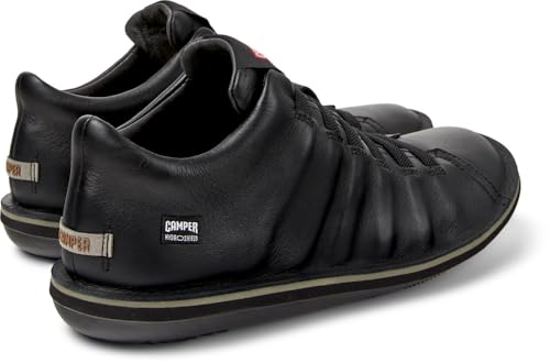Camper Para Hombre. K300479-008 Zapatillas De Piel Beetle Negro (42), Plano, Cordones, Casual - 2