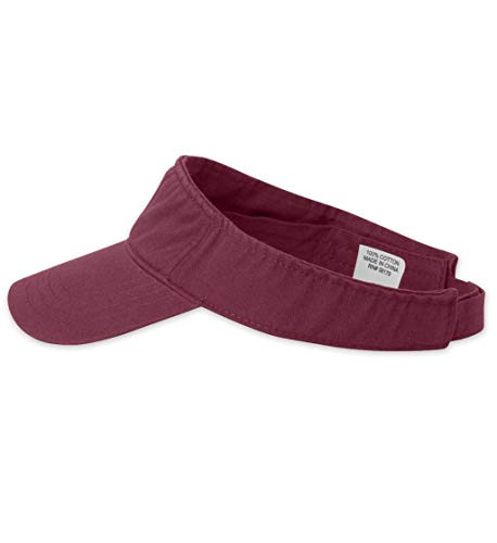 Personalized Embroidered Visor Hat Add Your Own Text Custom Adjustable Visor Cap Maroon #TOP3