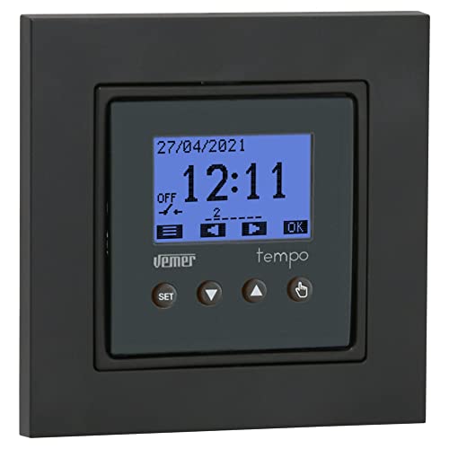 Interruptor digital astrónomico VEMER con programación horaria para luces y persianas 2