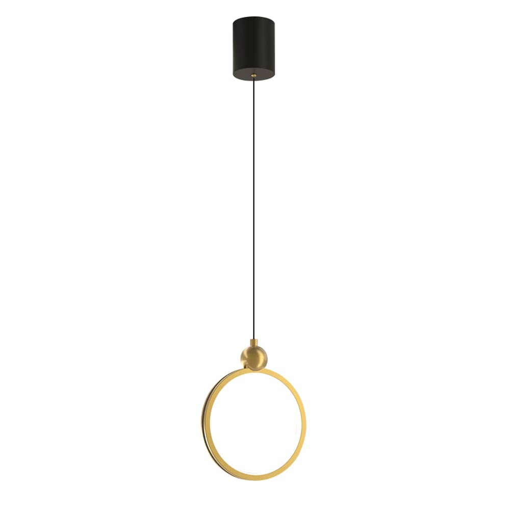 Suspension ronde dorée LED pour créer une ambiance cocooning dans votre chambre