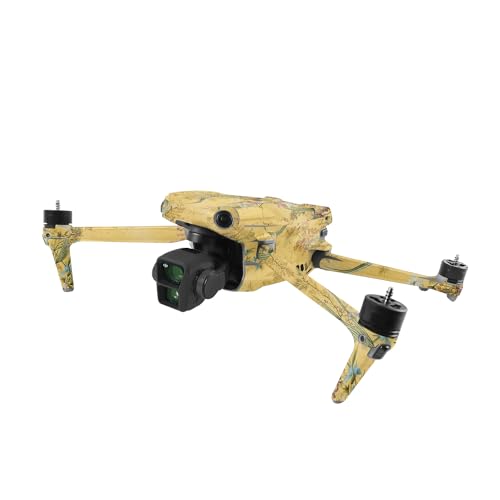 Image of MightySkins Glossy Glitter Skin Compatible with DJI Air 3 - Yellow Marble End | Protective, Durable High-Gloss Glitter Finish | Easy to Apply