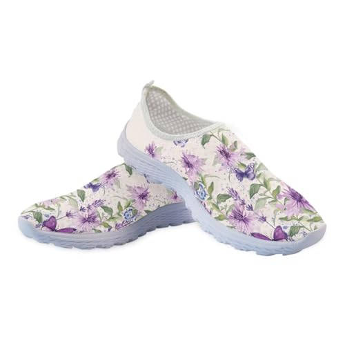 Womens Walking Shoes Slip-on Leisure Shoe Lightweight Breathable Casual Soft Sole Ladies Mesh Dog Walking Shoes4