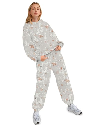 Image of AUTOMET Womens 2 Piece Lounge Sweatsuit Fall Fashion Matching Sweat Sets | Oversized Fall Hoodies & Baggy Jogger Sweatpants Fashion 2026 Outfits