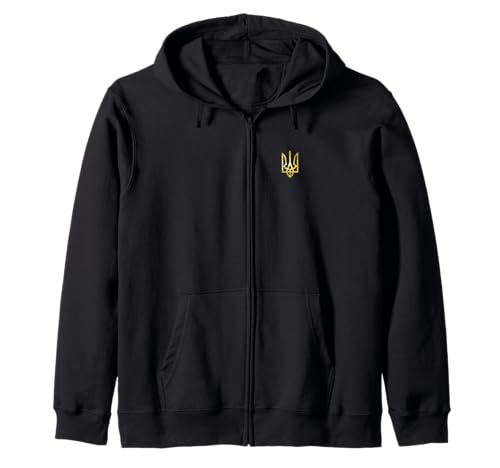 Ucrania Sudadera con capucha Trident Tryzub Zelensky Militar Sudadera con Capucha