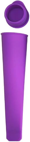 Vista 13 de SEIWEI Molde de silicona para paletas de helado, 5 piezas, bolsa de paletas para helados, fabricante de moldes para paletas de hielo con tapa, morado