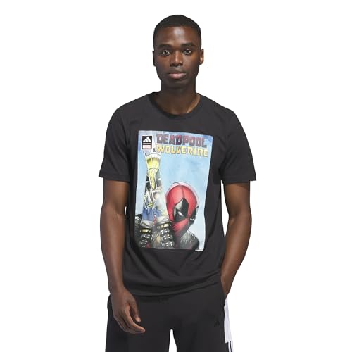 Adidas Men's Adidas x Marvel Deadpool and Wolverine Graphic T