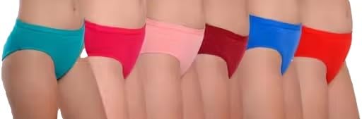 Women Ice Silk Blend Hipster Panty Pack of 6 with No Show Comfort for Daily Use Invisible Lines Fit Multi S Multicolour-image-46