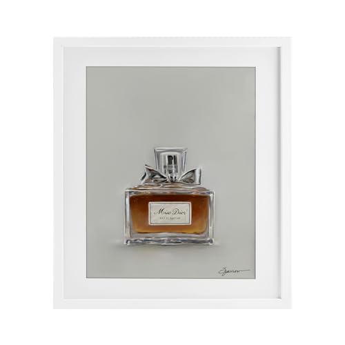 Affiche parfumée avec nœud blanc pour une décoration de chambre élégante