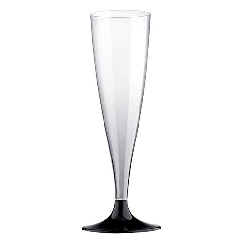 Chal - 20 Flûtes champagne pied noir