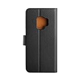 Fin Xqisit Etui Slim Wallet Selection Noir pour Samsung Galaxy S9