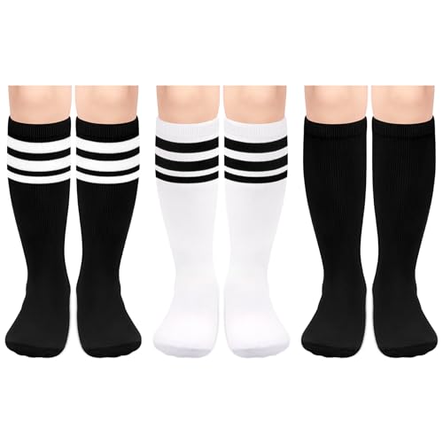 Olreco Toddler Soccer Socks 2T Toddler Baseball Socks Boys Soccer Socks Toddler 3T Girls Soccer Socks Boys Baby Knee High Socks