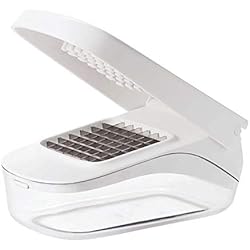 Oxo Picador De Verduras OXO Good Grips - Picadora manual de verdura, fácil de guardar, color blanco