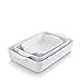 KOOV Bakeware Set, Ceramic Baking Dish, Rectangular Baking Pans for Cooking, Cake Dinner, Kitchen, 9 x 13 Inches, 3-Piece (Set of 3, White)