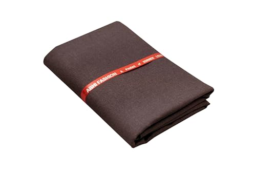 Image of Abhi Fashion Men's Cotton Feel Blend Formal Unstitched Combo Trouser Fabric For Men (Pack Of 2)