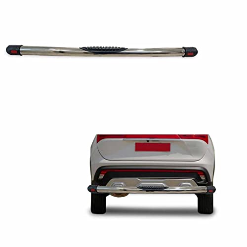 Image of Stainless Steel High Gloss Safety Rear Bumper Protector for MG Hector
