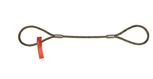 Liftall 14EEX8 Wire Rope Sling, Eye and Eye 1/4