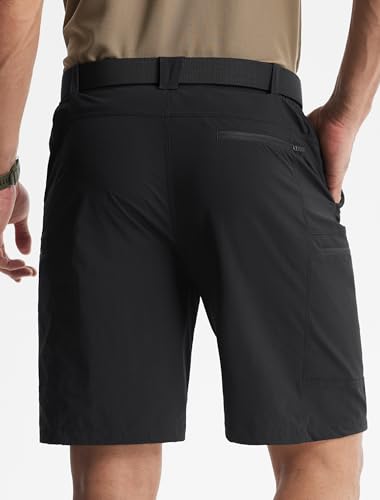 Image of Libin Men's Hiking Shorts 9 Inch Quick Dry Travel Shorts
