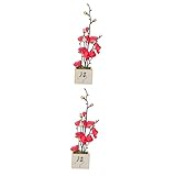 Garneck 2 Uds Decoraciones Adorno Arreglo Bandeja Platos Falso Acuario Estilo Flor Plato Adorno Ciruela Tienda Decoración Plato Cocina Tanque Sashimi Maceta Coreano Servicio Suministro