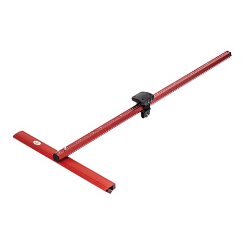 TOPWAY Cortador de Azulejos Manual Herramienta de Corte de Azulejos de Cerámica de Vidrio en Forma de T de Aluminio de 90 CM con Rueda de Hoja de Aleación de 22 mm, para Corte de Precisión