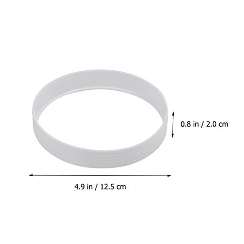 IMIKEYA 5 peças de anéis para copo de golfe para treino ao ar livre (branco)