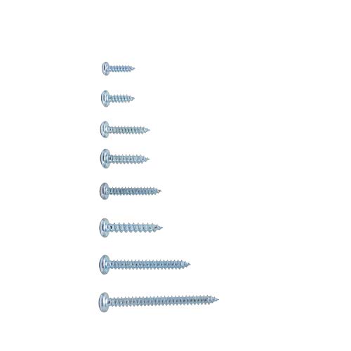 T.K.Excellent Self Tapping Screw Pan Head Phillips Drive Sheet Metal Screw Assortment Kit,175 Pieces