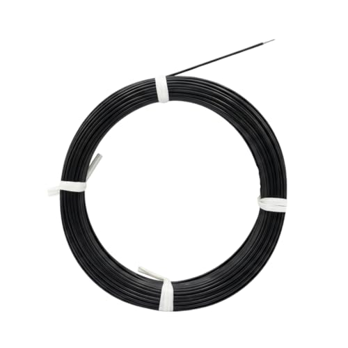 Image of WIRESLAB 300 Feet Metallic Twist Cable Roll for Versatile Cable Ties and Garden Ties - Reusable Fastening Solution for Home, Garden, and DIY Projects,Black