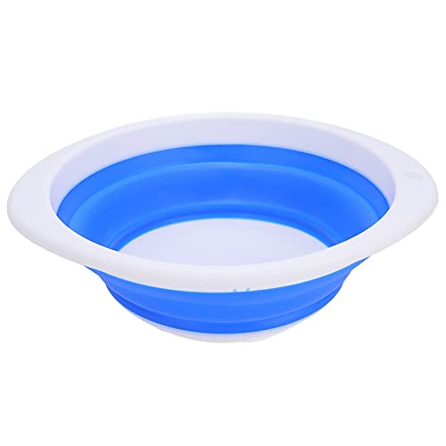 Mavaol Lavabo Plegable Portátil Multifuncional Plástico Goma Lavado de Verduras Cubo para Viajes (Medium)