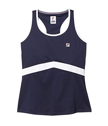 Fila Heritage Tennis Racerback Tank Top Navy/White LG