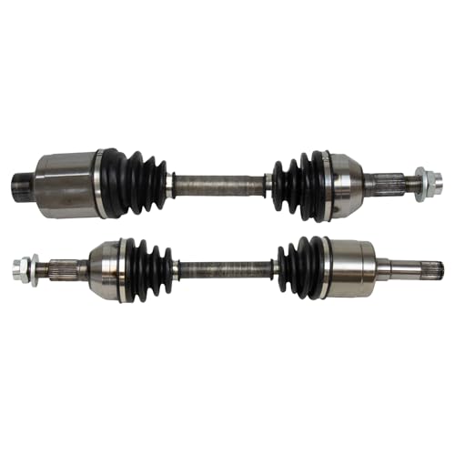 Image of TRQ Front Driver and Passenger Side CV Axle Assembly Set 2 Piece Compatible with 08-10 Saturn Vue V6 3.5L 08-10 Vue V6 3.6L 08-09 Chevrolet Equinox 2008 Pontiac Torrent GXP AWD 2009 Torrent GXP FWD