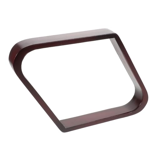 SUPVOX Wooden Billiard Rack Table Pool Balls Holder 9 Ball Diamond Rack Snooker Pool Table Accessory Robust Solid Wood Design