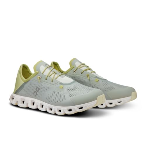 On Men's Cloud 5 Coast Running Shoes, Mineral/Acacia, 12 US