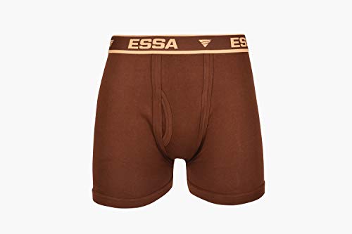 Image of ESSA Men's ICD Cotton Trunks 3 pcs Combo [Multicolor] - 100% Combed Cotton for Premium Comfort, Machine Washable, Stylish Solid Pattern, Crafted