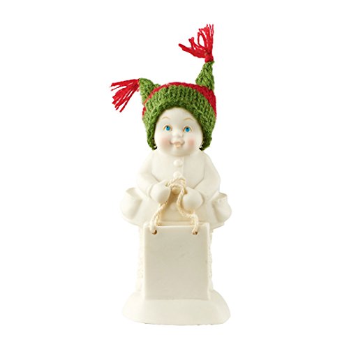 Department 56 Snowbabies Santa’s Shopper Porcelain Figurine, 4.1”