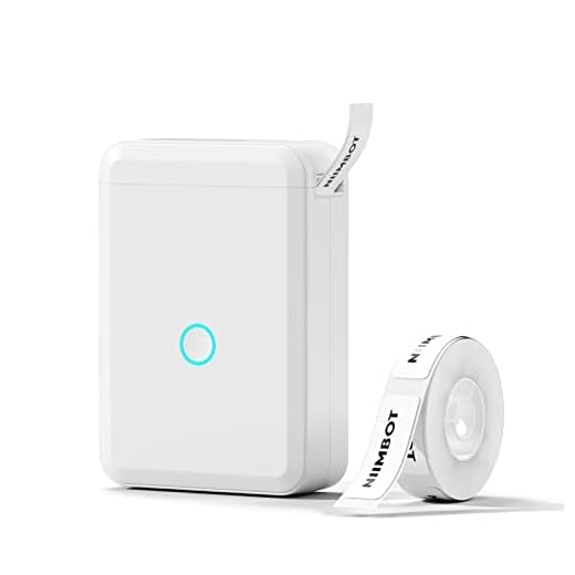NIIMBOT D110 Etiquetadora, Mini Impressora de Etiquetas, Máquina de Etiquetar com Fita Térmica Bluetooth Pequena Impressora de Etiquetas